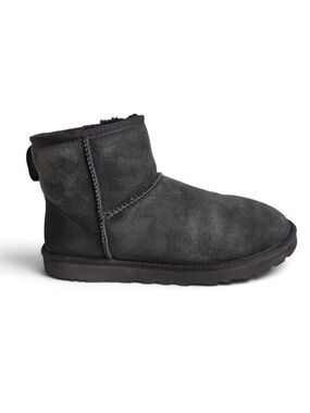 UGG Classic Mini Suede Boot Charcoal Black Unisex 9M EU 42 11W